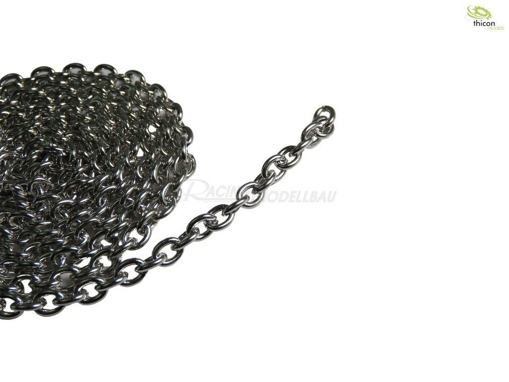 Kette aus Metall, silber 75cm