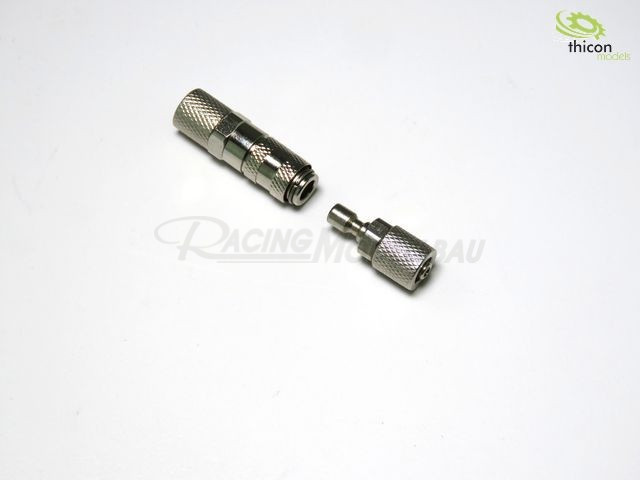 Hydraulische Schnellkupplung für 2x 4/2,5mm Schlauch