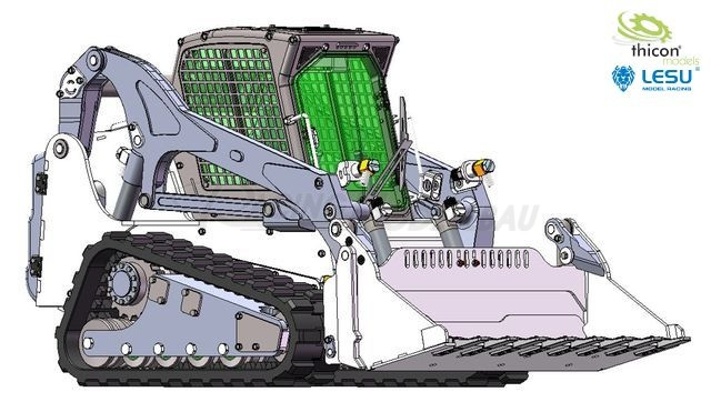 1:14 Kompaktlader mit Kettenfahrwerk unlackiert