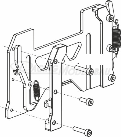 Klemmplatte zu Frontanbauplatte